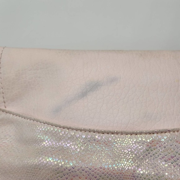 Juicy Couture Pink Sparkle Snake Print Crossbody Purse Bag Long Strap Pockets - Picture 6 of 9